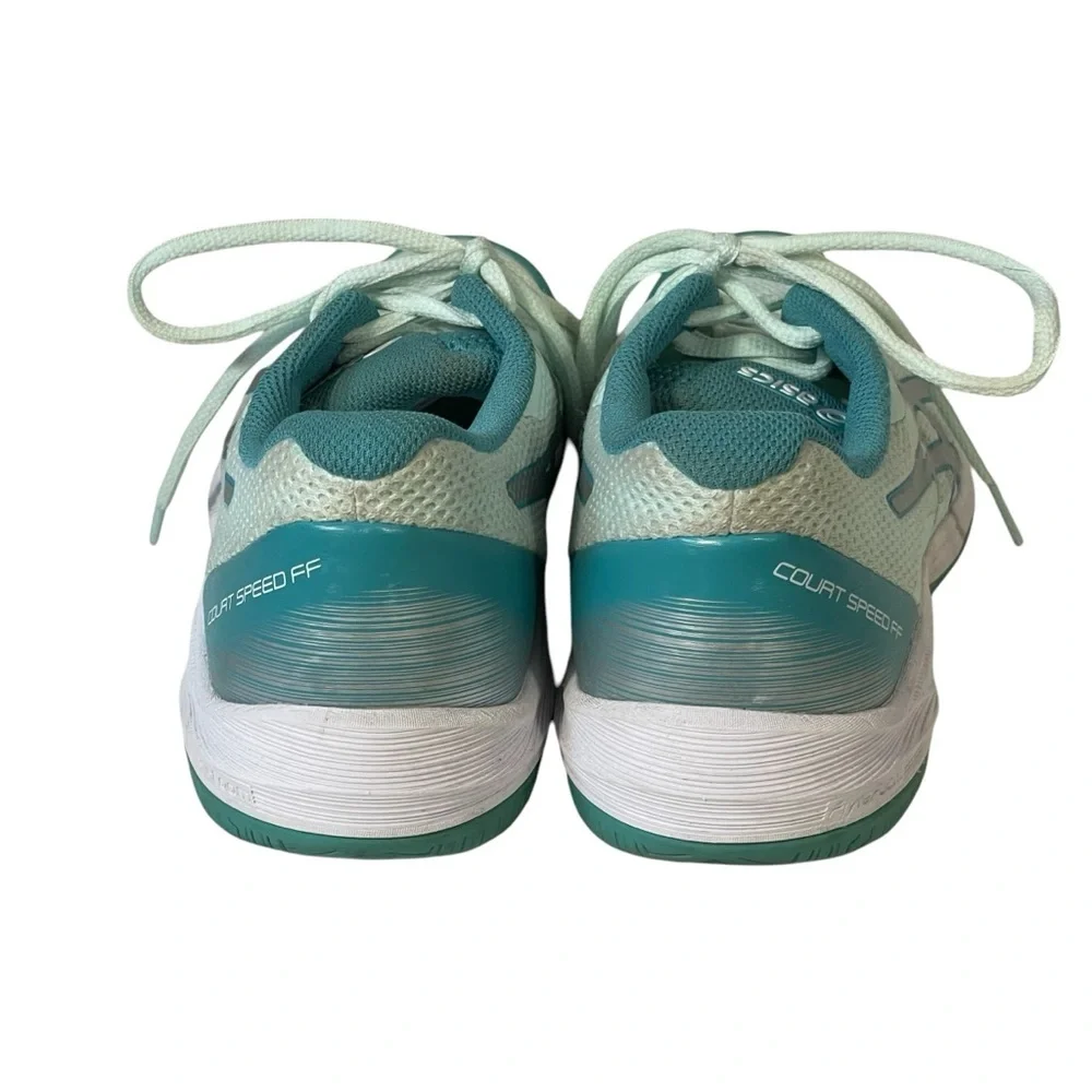 Women’s ASICS Green 1042 A080 Court Speed Flytefoam Lace Up Sneakers Sz 8
